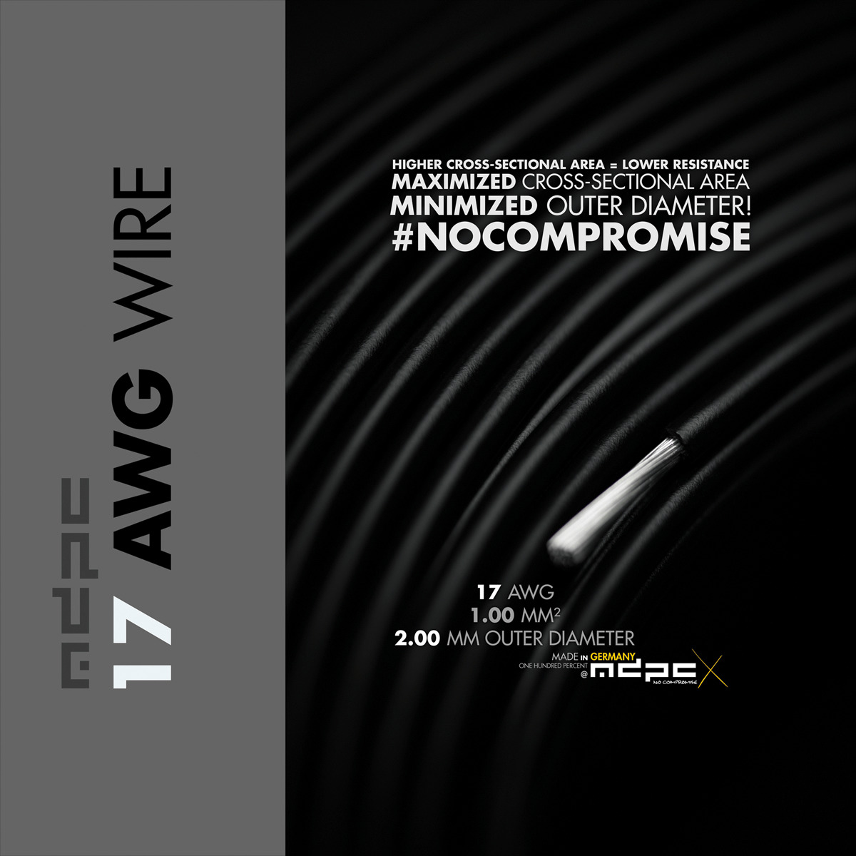 MDPC-X 17 AWG Black vezeték 1 MDPC-X 17 AWG Black vezeték