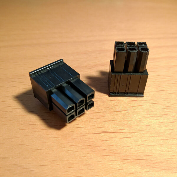 6 pin PSU male csatlakozó