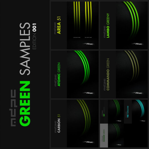 GREEN E002 kábelharisnya mintacsomag