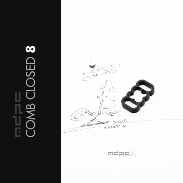 KÁBELFÉSŰ FEKETE ZÁRT 8