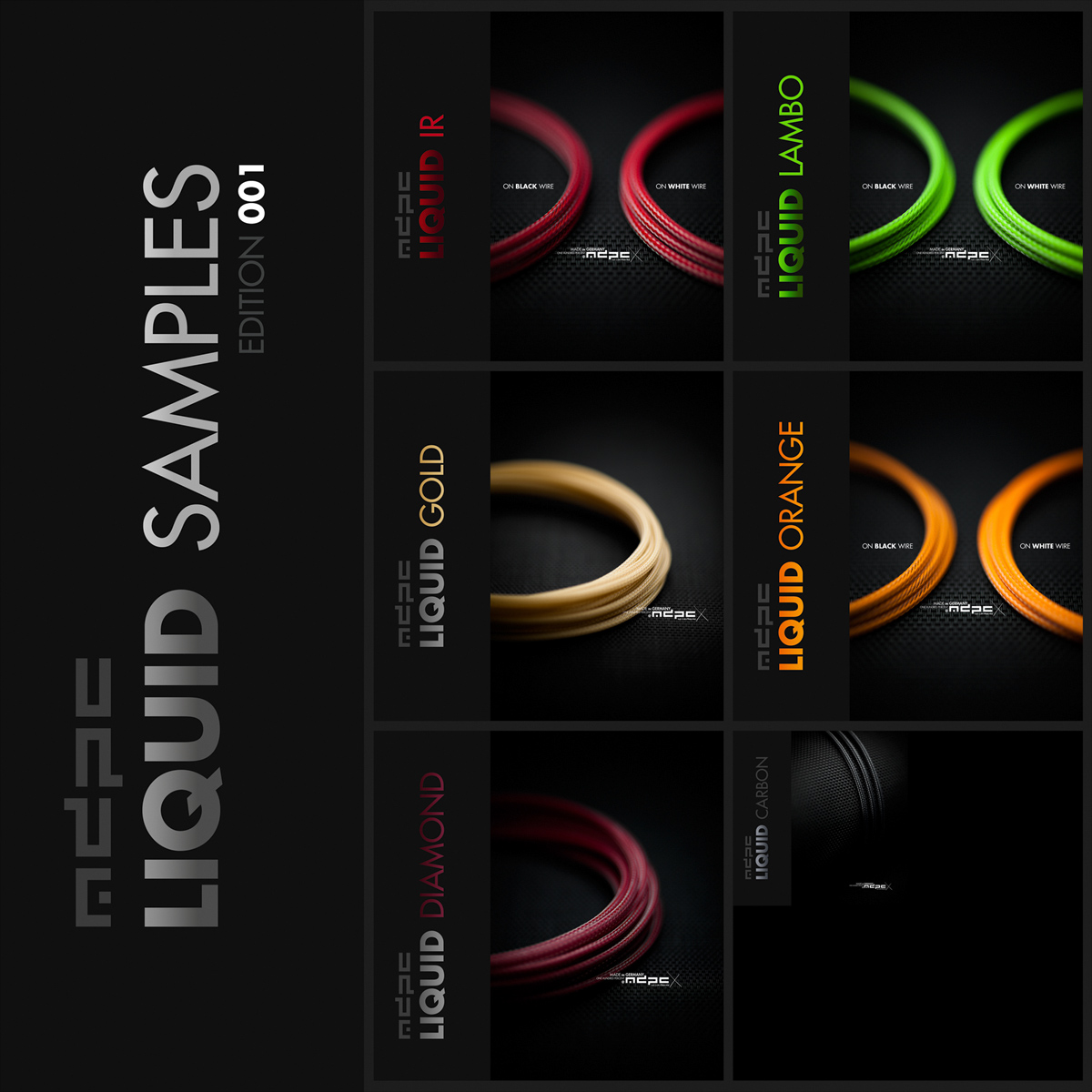 LIQUID E001 kábelharisnya mintacsomag 1 LIQUID E001 kábelharisnya mintacsomag